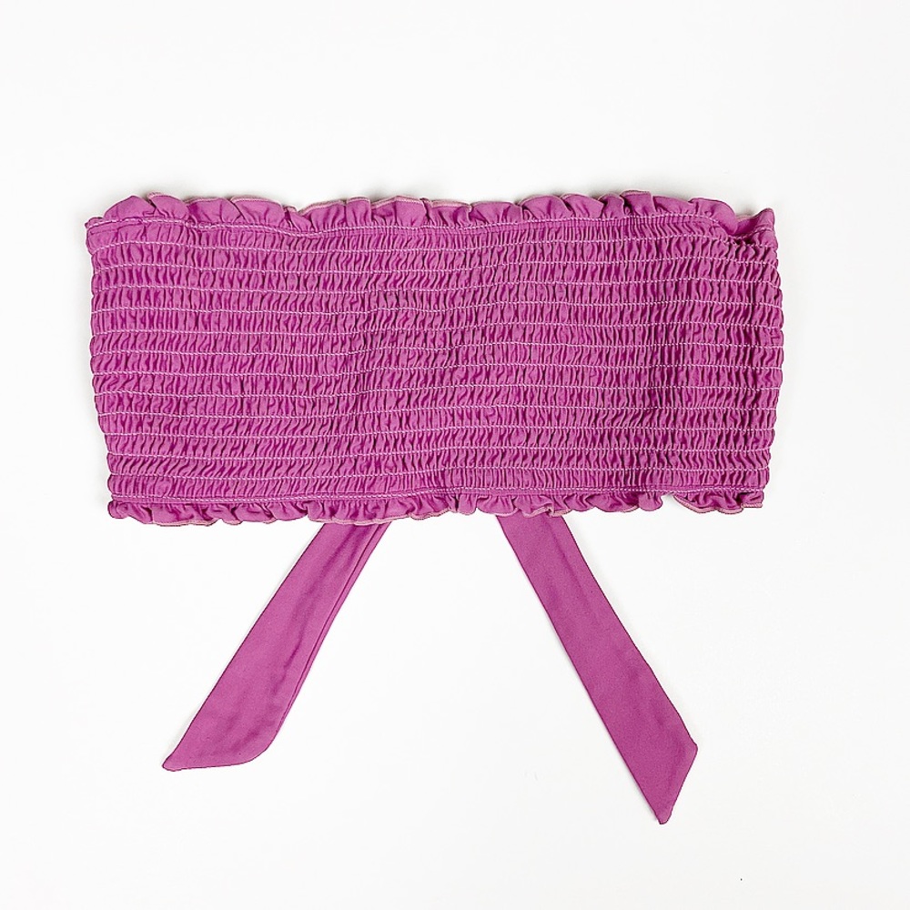 Bikini Ruffled Pink Top